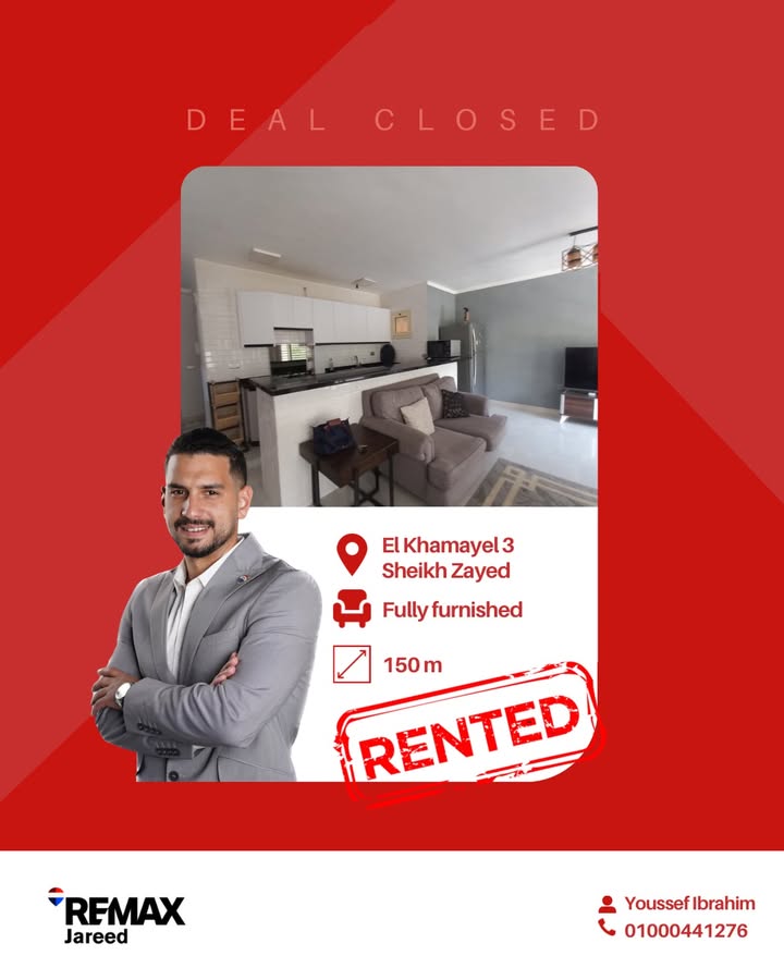 Youssef Ibrahim celebrates successful rental of furnished apartment in El Khamayel 3, Sheikh Zayed