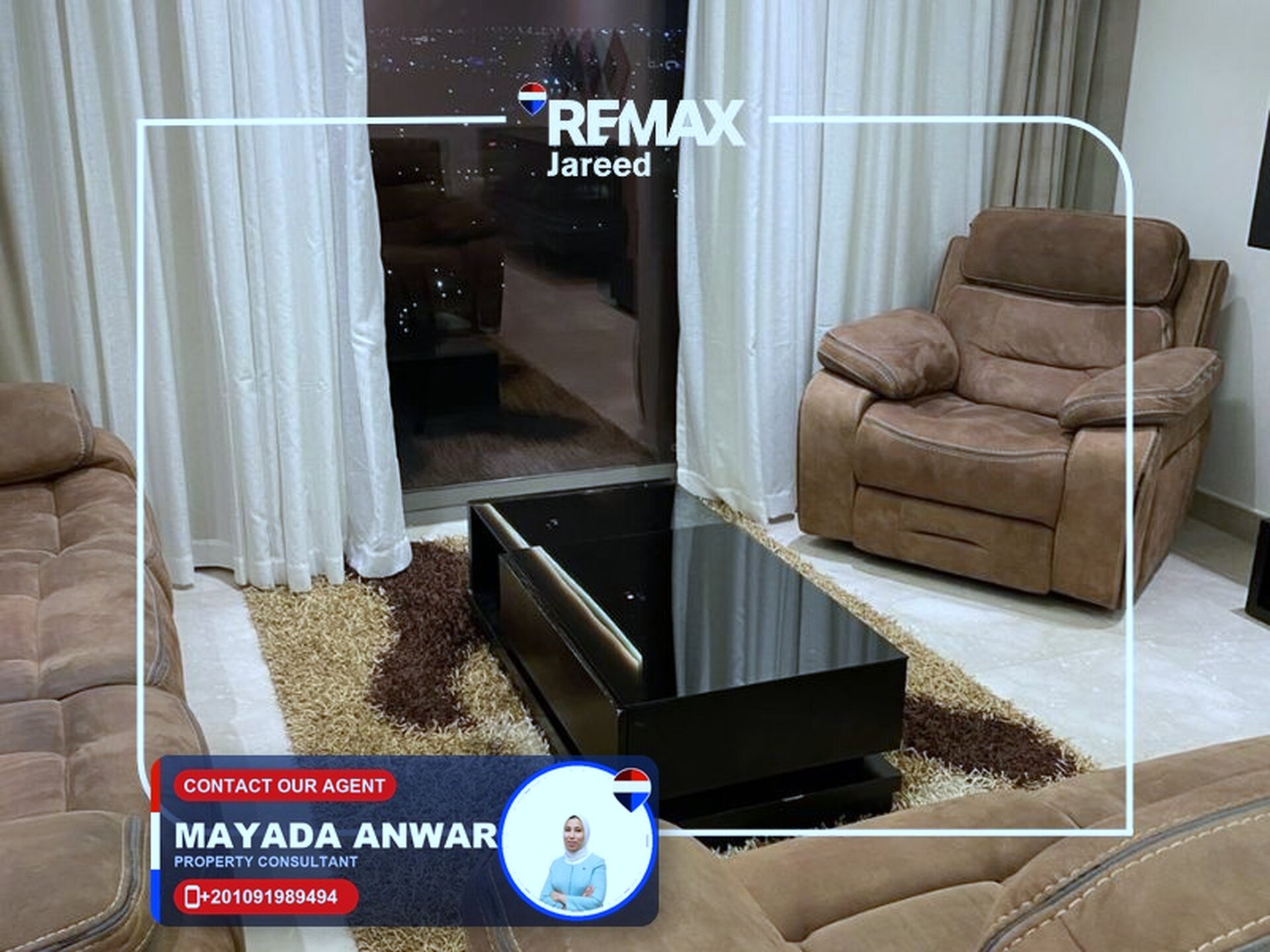 Super luxury furnished apartment in Zed Towers, first use   3 rooms + nanny room — Photo 1